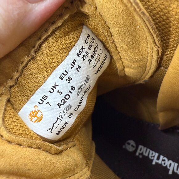 New Timberland womans lace up boots Kori Park Buckle size 7 heeled booties - Picture 6 of 9